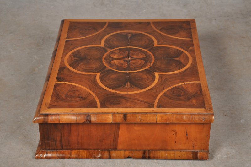 17th Century Olive Wood Lace Box