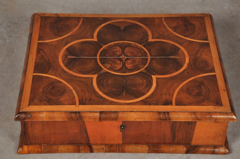 17th Century Olive Wood Lace Box