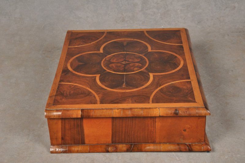 17th Century Olive Wood Lace Box