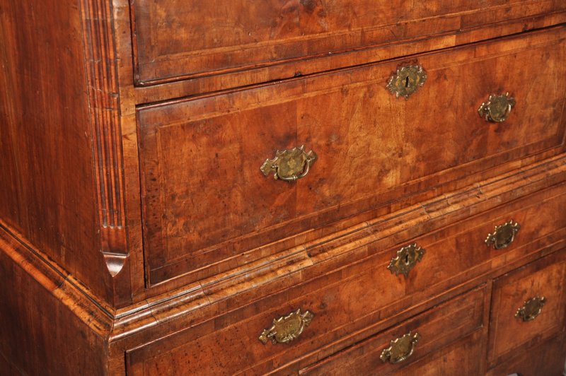 Fine Early 18th Century Walnut Chest On Stand