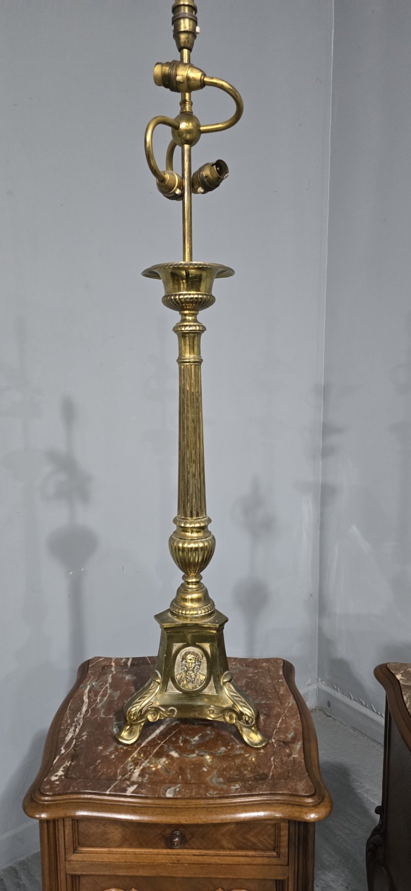 Pair Church Candlestick Table Lamps