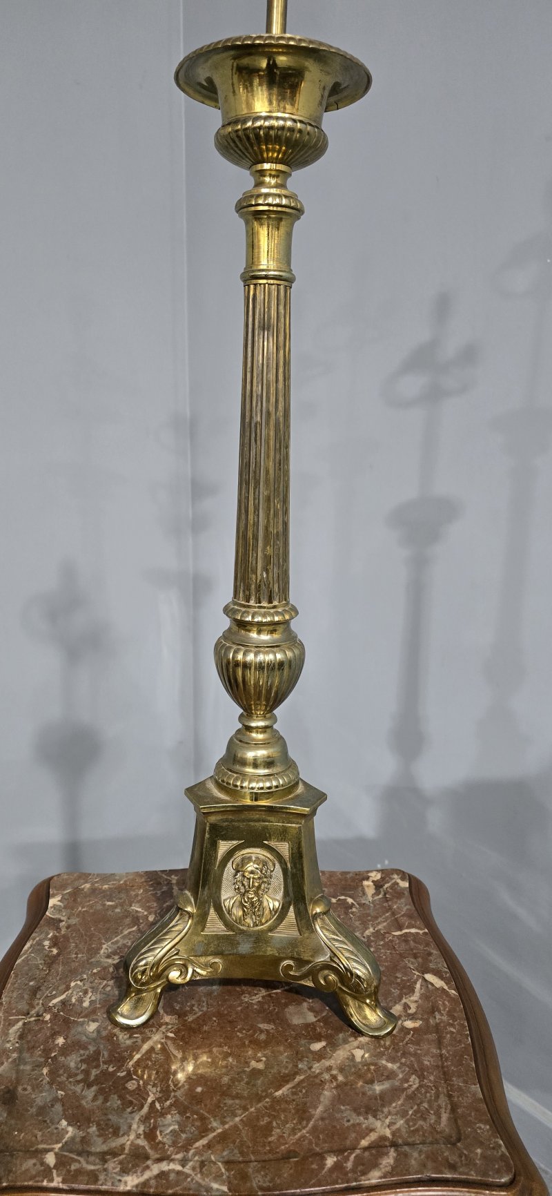 Pair Church Candlestick Table Lamps