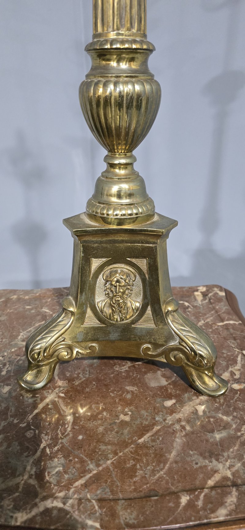 Pair Church Candlestick Table Lamps