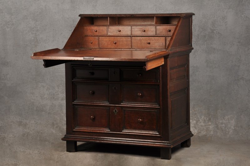 Rare 17th Century Oak Bureau