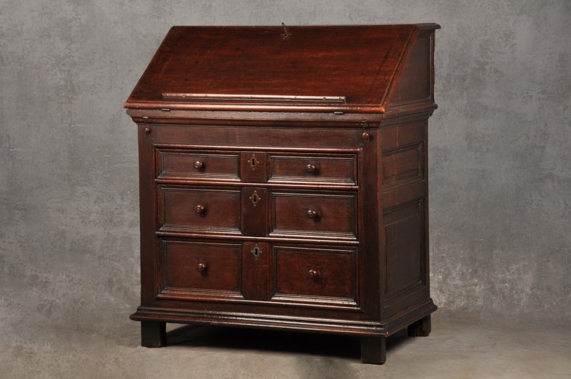 Rare 17th Century Oak Bureau