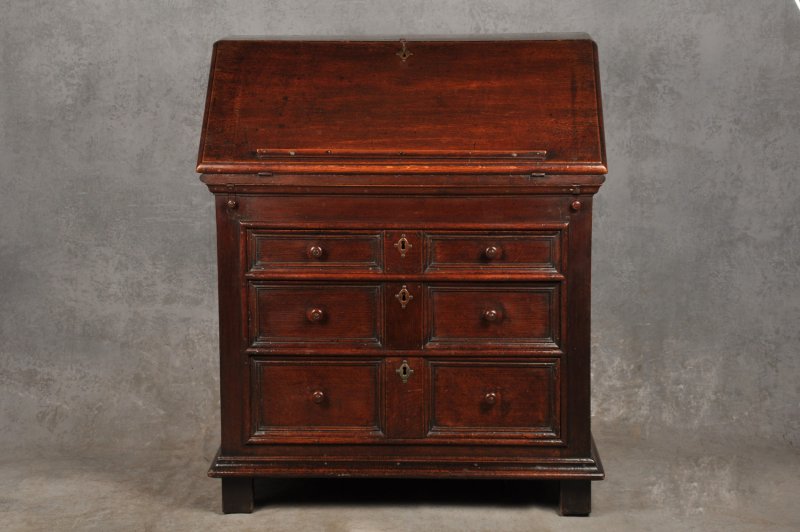 Rare 17th Century Oak Bureau