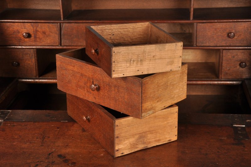 Rare 17th Century Oak Bureau