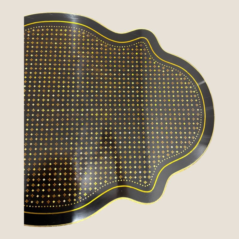 Antique Rare French Napoleon III Boulle Brass Serpentine Center Table