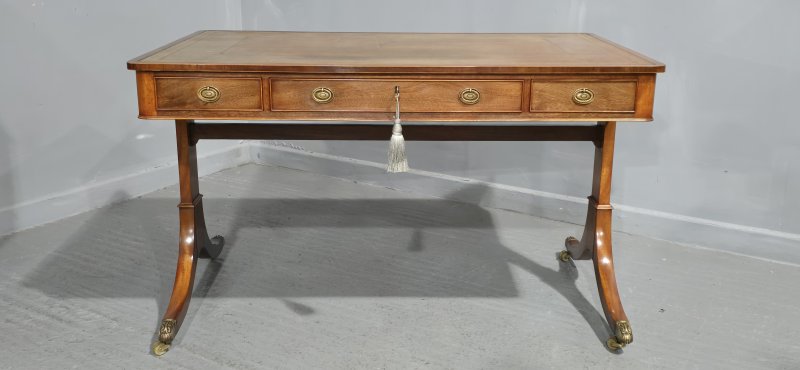 Fine Mahogany Library Writing Table