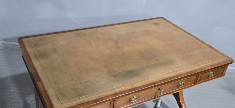 Fine Mahogany Library Writing Table