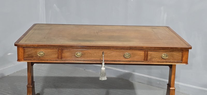 Fine Mahogany Library Writing Table