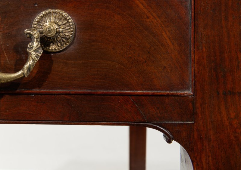 George III Chippendale Period Tambour Writing Table