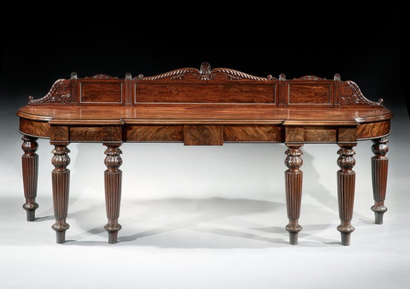 George IV Mahogany Serving Table by Gillington of Dublin