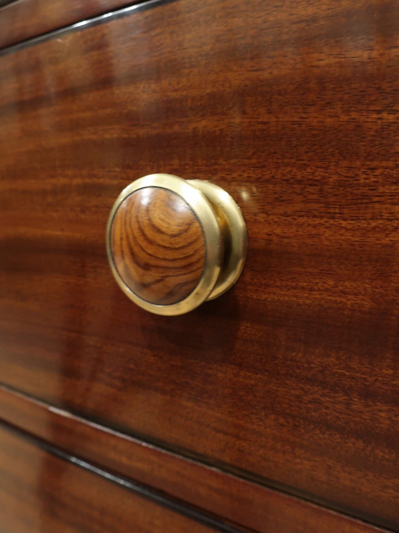 Georgian Bow Fronted Mahogany Chest of Drawers