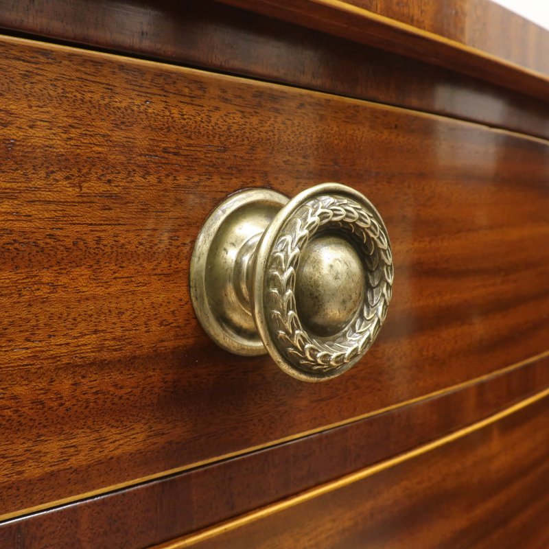 Georgian Mahogany Bow Fronted Chest of Drawers