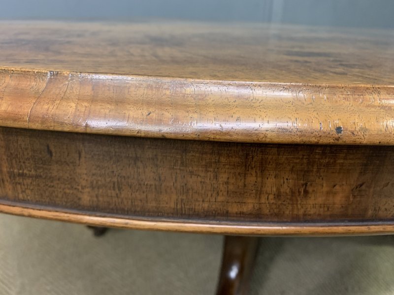 Large Sized Victorian Burr Walnut Coffee Table