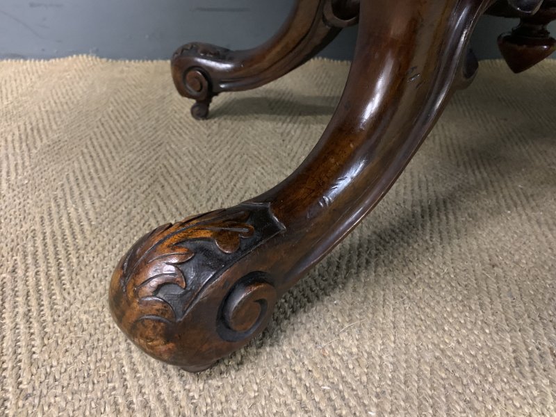 Large Sized Victorian Burr Walnut Coffee Table