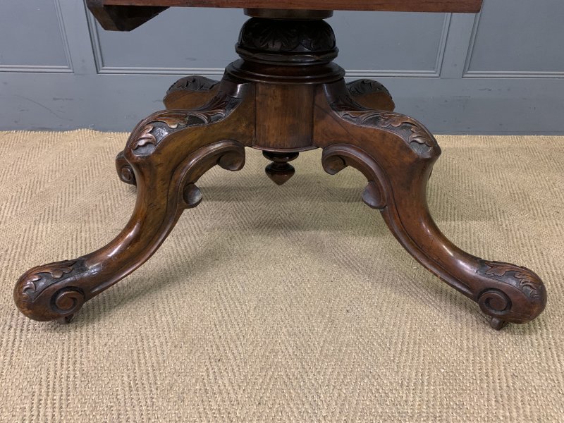 Large Sized Victorian Burr Walnut Coffee Table