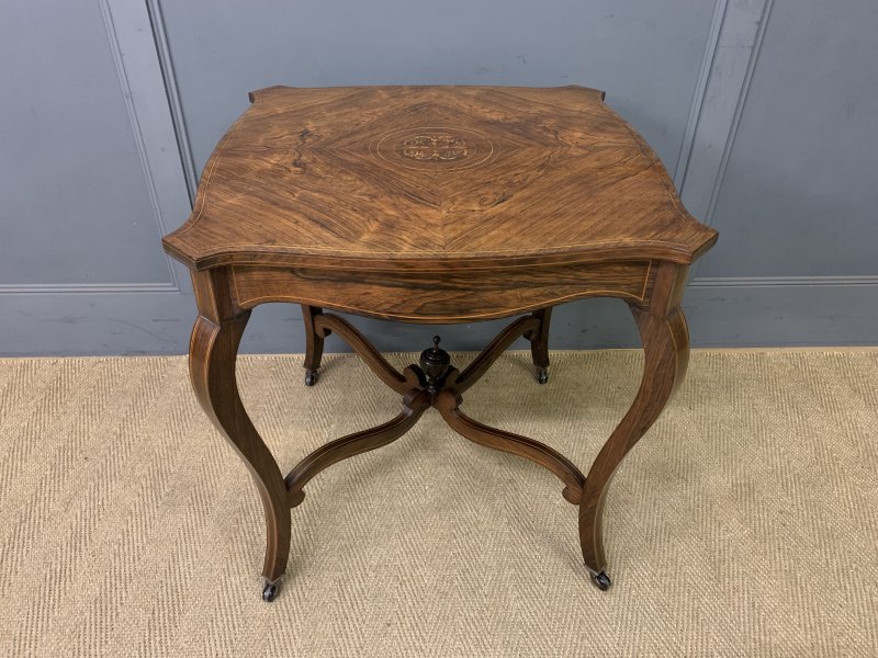 Inlaid Rosewood Occasional Table