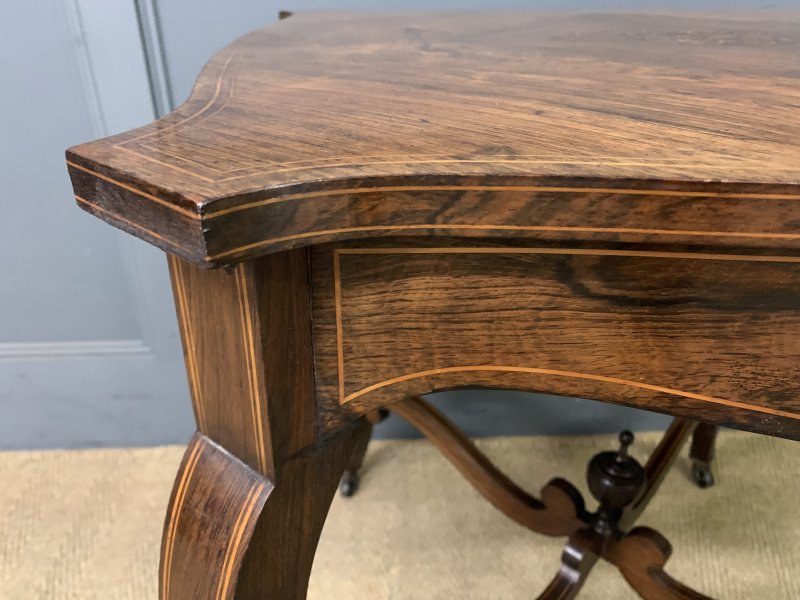 Inlaid Rosewood Occasional Table