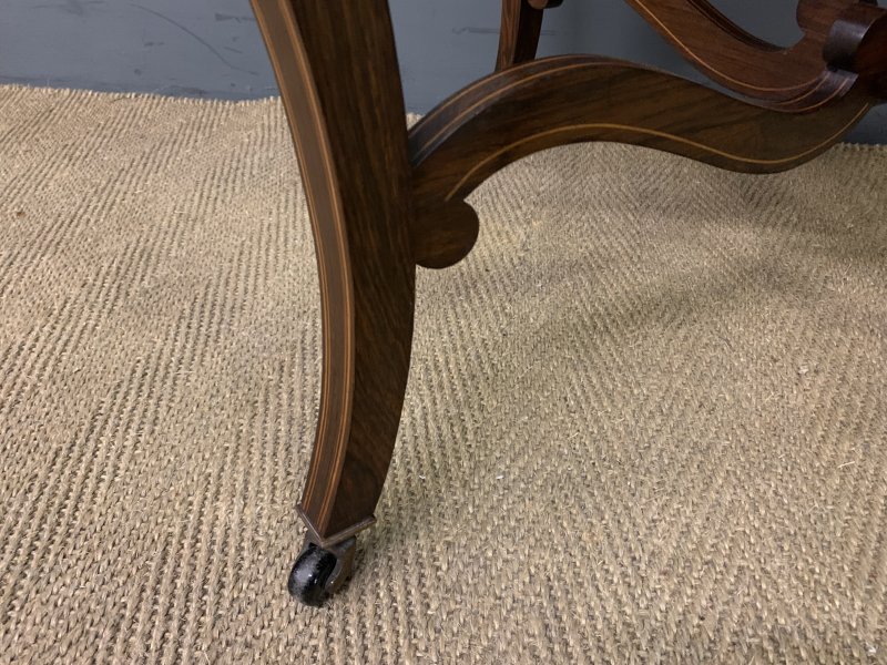 Inlaid Rosewood Occasional Table