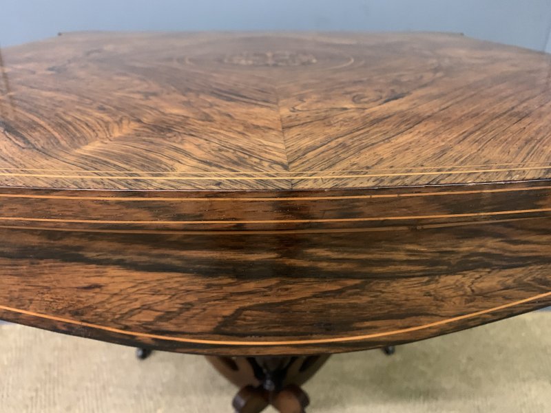 Inlaid Rosewood Occasional Table