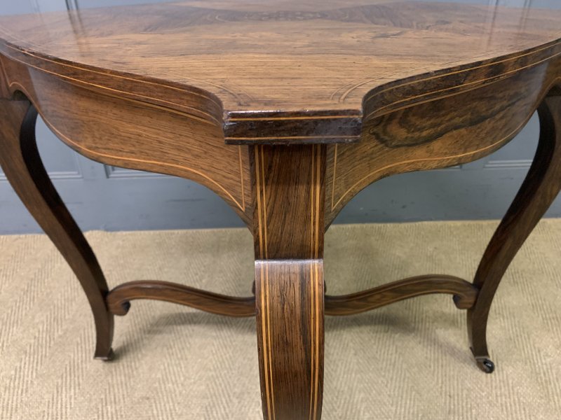 Inlaid Rosewood Occasional Table