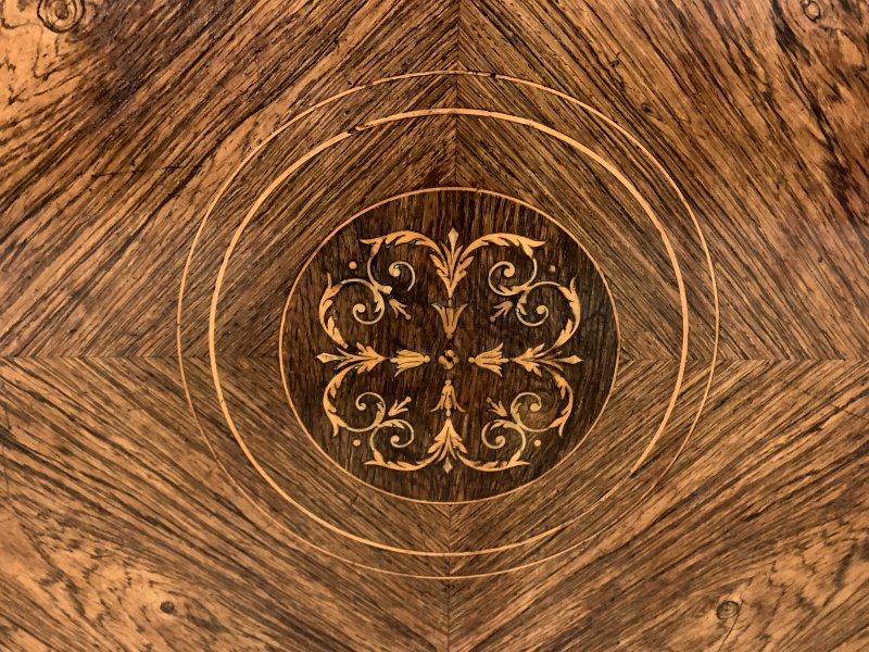Inlaid Rosewood Occasional Table