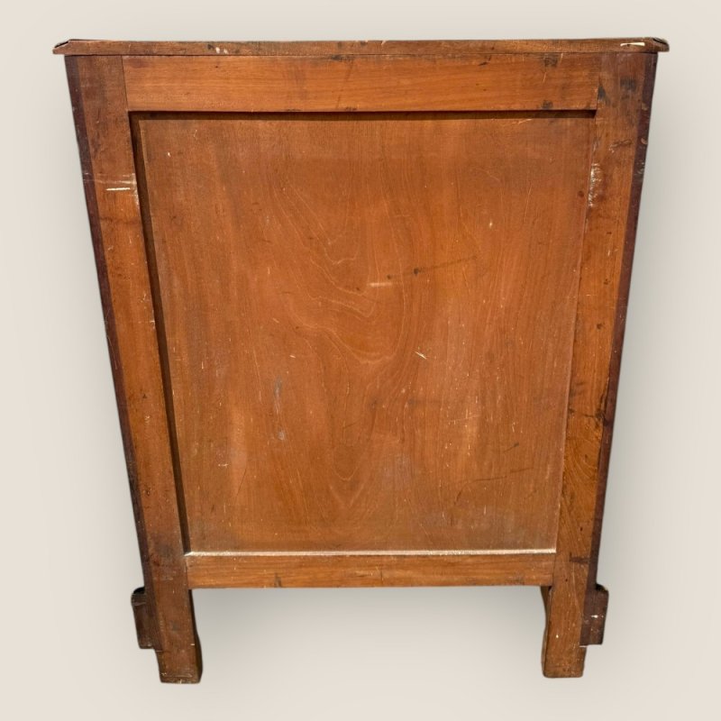 Antique French Napoleon III Ebonised Tortoiseshell Boulle & Marble Pier Cabinet