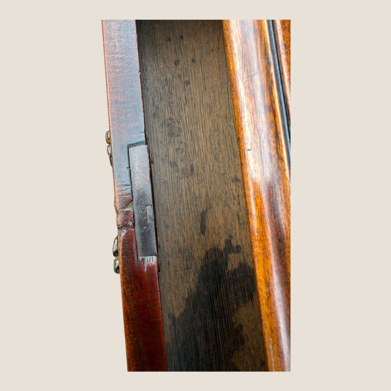 Antique George III 1790 Mahogany & Brass Chest Of 5 Drawers By J Moorcroft