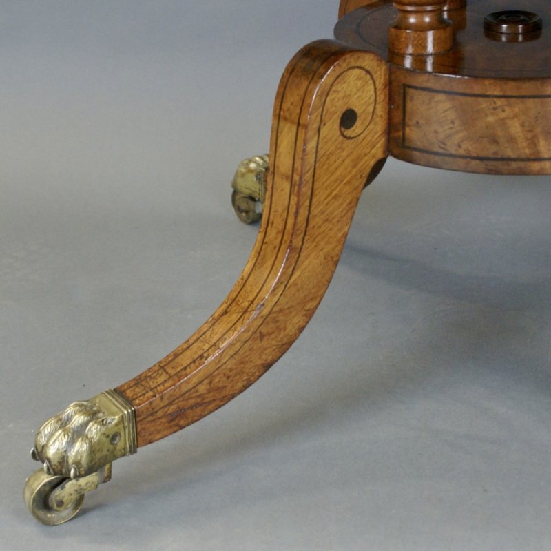 A Regency Mahogany Drum Table