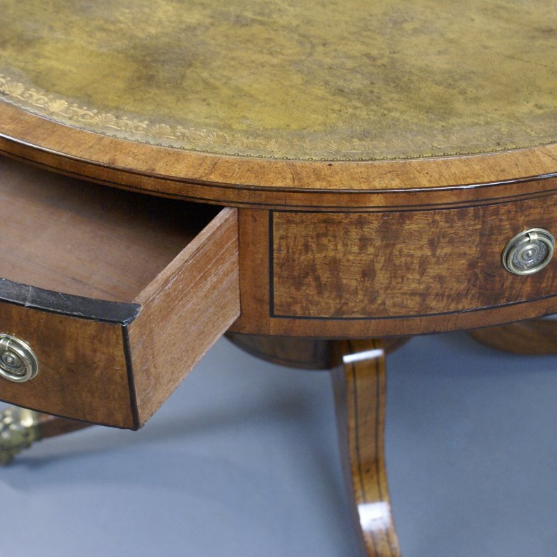 A Regency Mahogany Drum Table