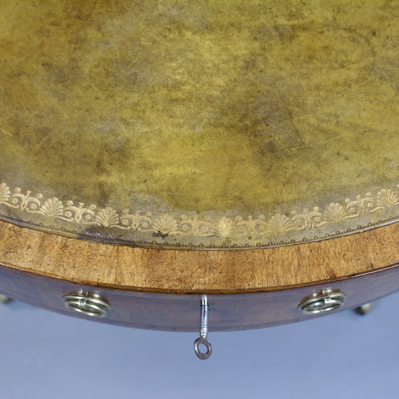 A Regency Mahogany Drum Table