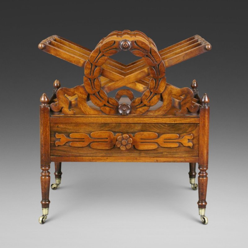 A Regency Rosewood Canterbury In The Manner Of J C Loudon