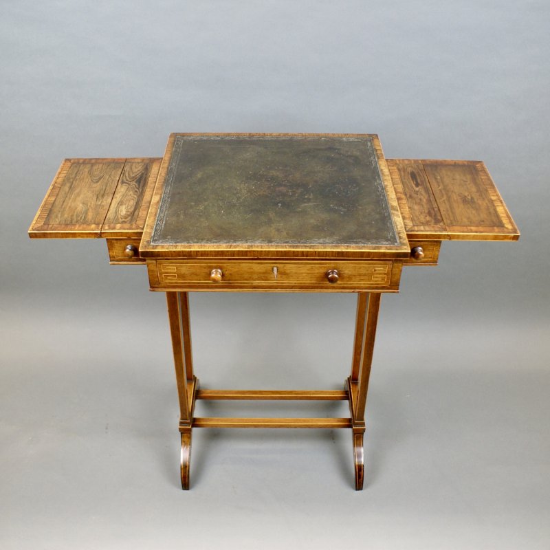 A Small Regency Rosewood Writing Table