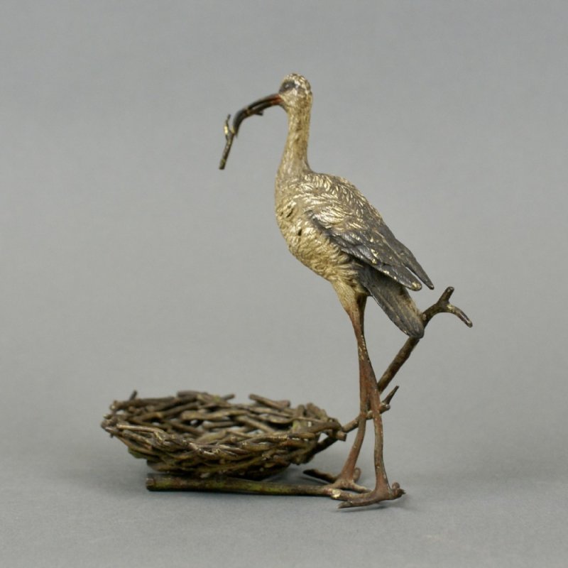 A 19thc Austrian Cold Painted Bronze