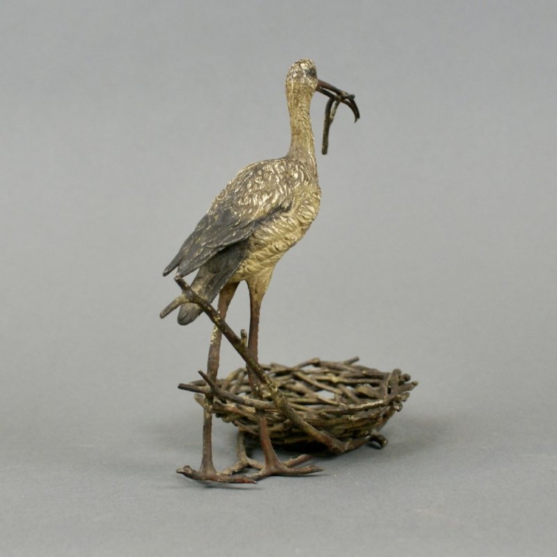 A 19thc Austrian Cold Painted Bronze