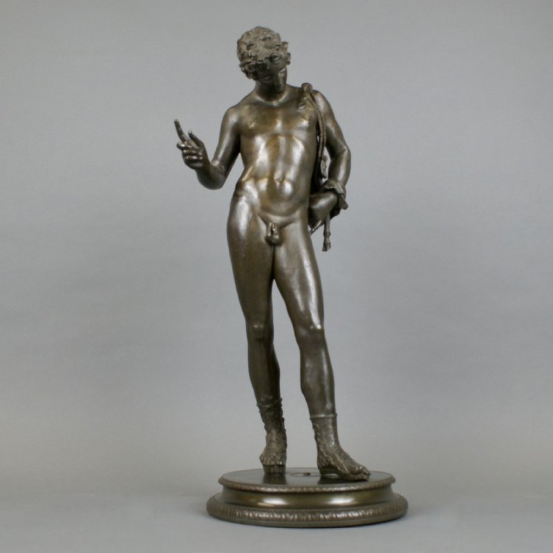 Bronze A Figure Of Bacchus Copied From Pompeian Original