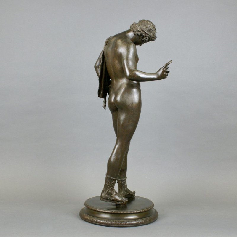 Bronze A Figure Of Bacchus Copied From Pompeian Original