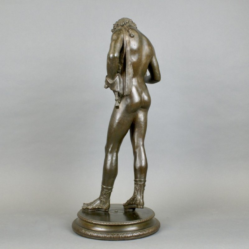 Bronze A Figure Of Bacchus Copied From Pompeian Original