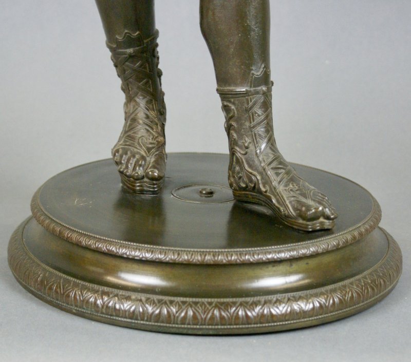 Bronze A Figure Of Bacchus Copied From Pompeian Original