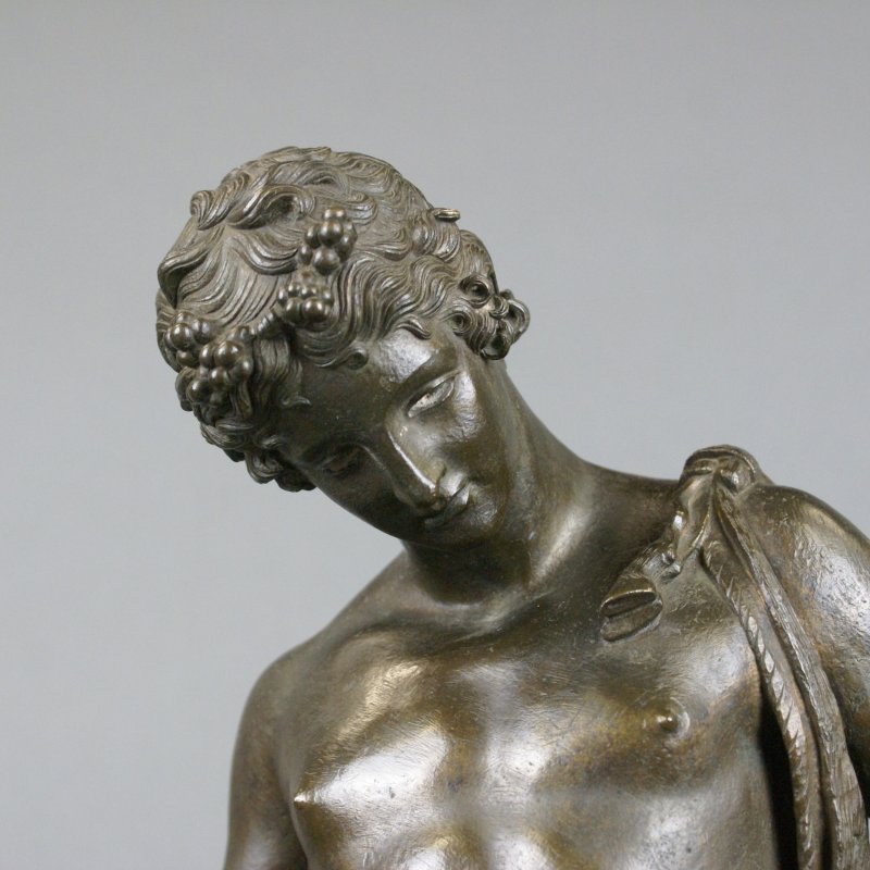 Bronze A Figure Of Bacchus Copied From Pompeian Original