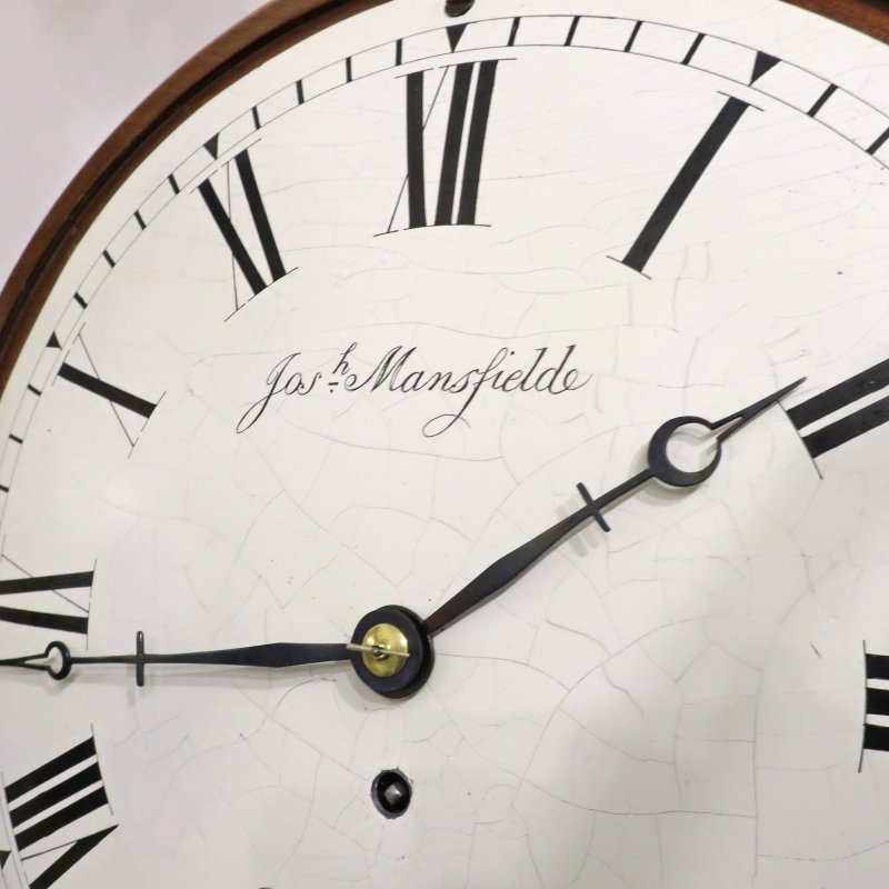 Victorian Drop Dial Wall Clock by Joseph Mansfield of Shaftesbury