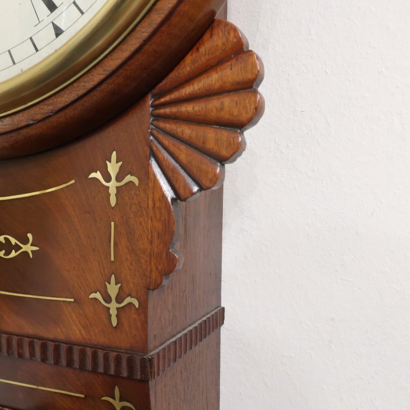 Victorian Drop Dial Wall Clock by Joseph Mansfield of Shaftesbury
