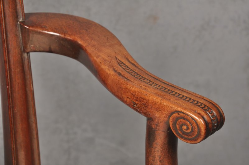 18th Century Mahogany Chippendale Armchair