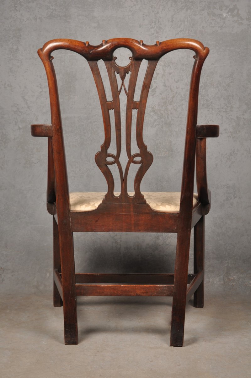 18th Century Mahogany Chippendale Armchair
