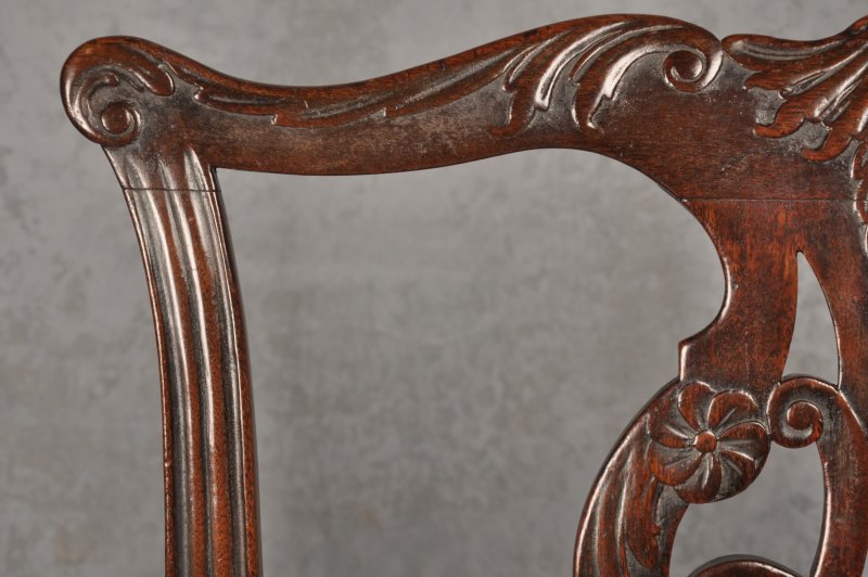 18th Century Mahogany Chippendale Armchair