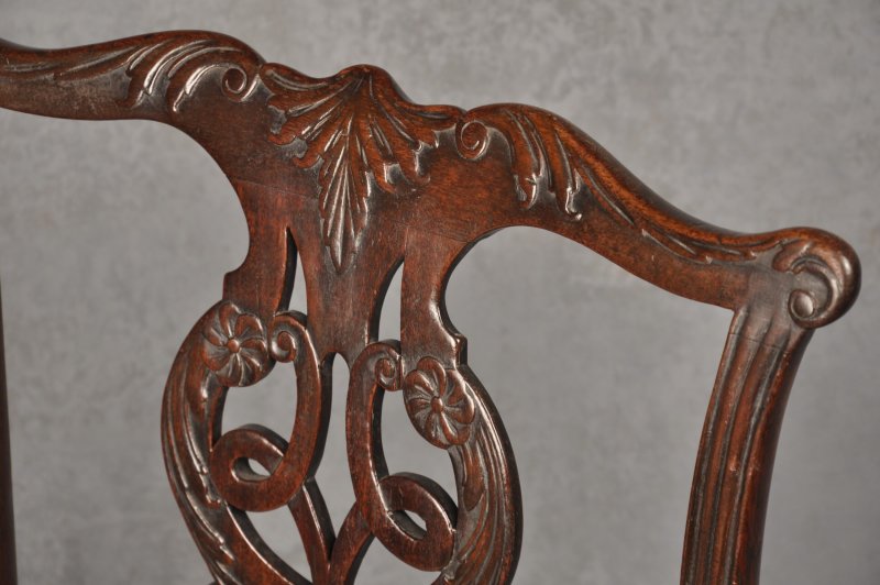 18th Century Mahogany Chippendale Armchair