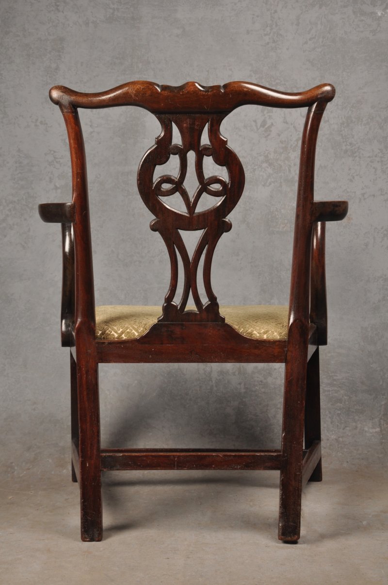 18th Century Mahogany Chippendale Armchair