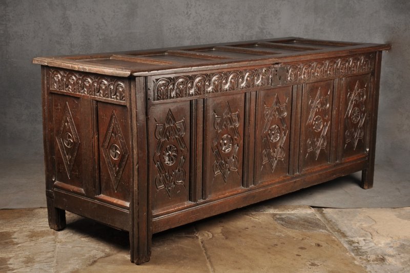 Large 17th Century Oak Coffer